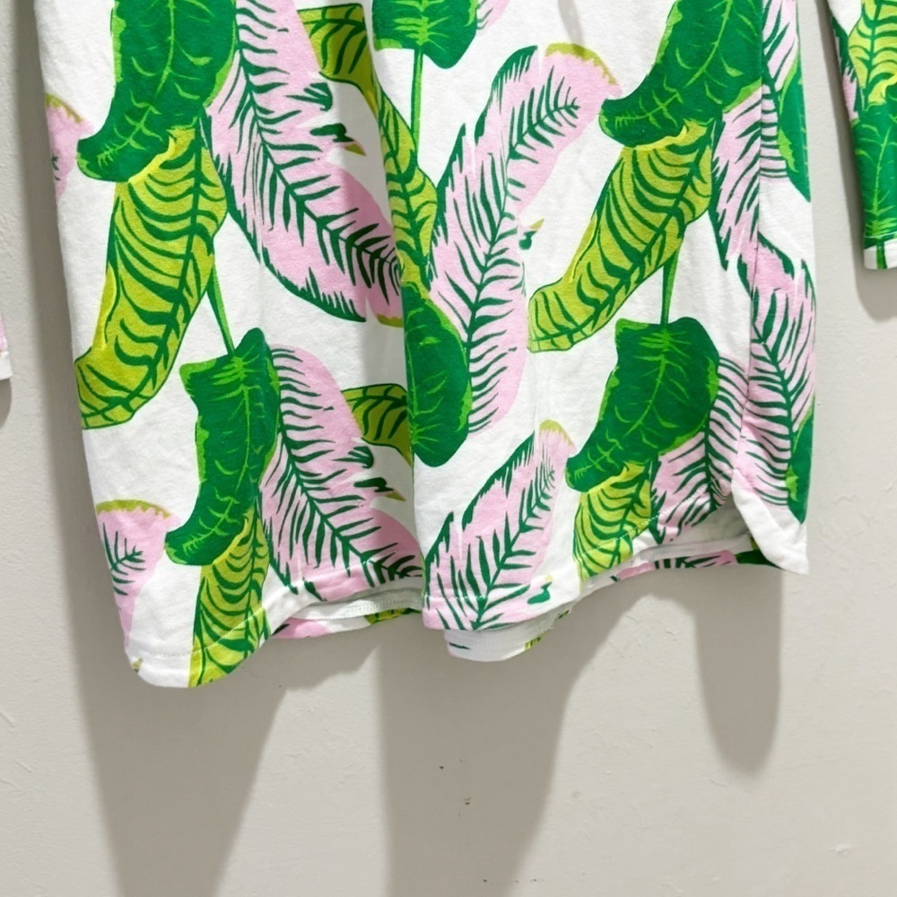 MACBETH COLLECTION Women’s Green Pink Coastal Prep Hooded Dress Cover-Up Size M - Picture 4 of 9